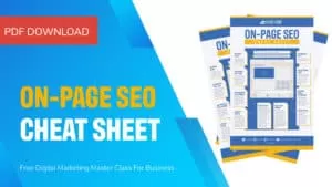 On Page SEO Cheat Sheet