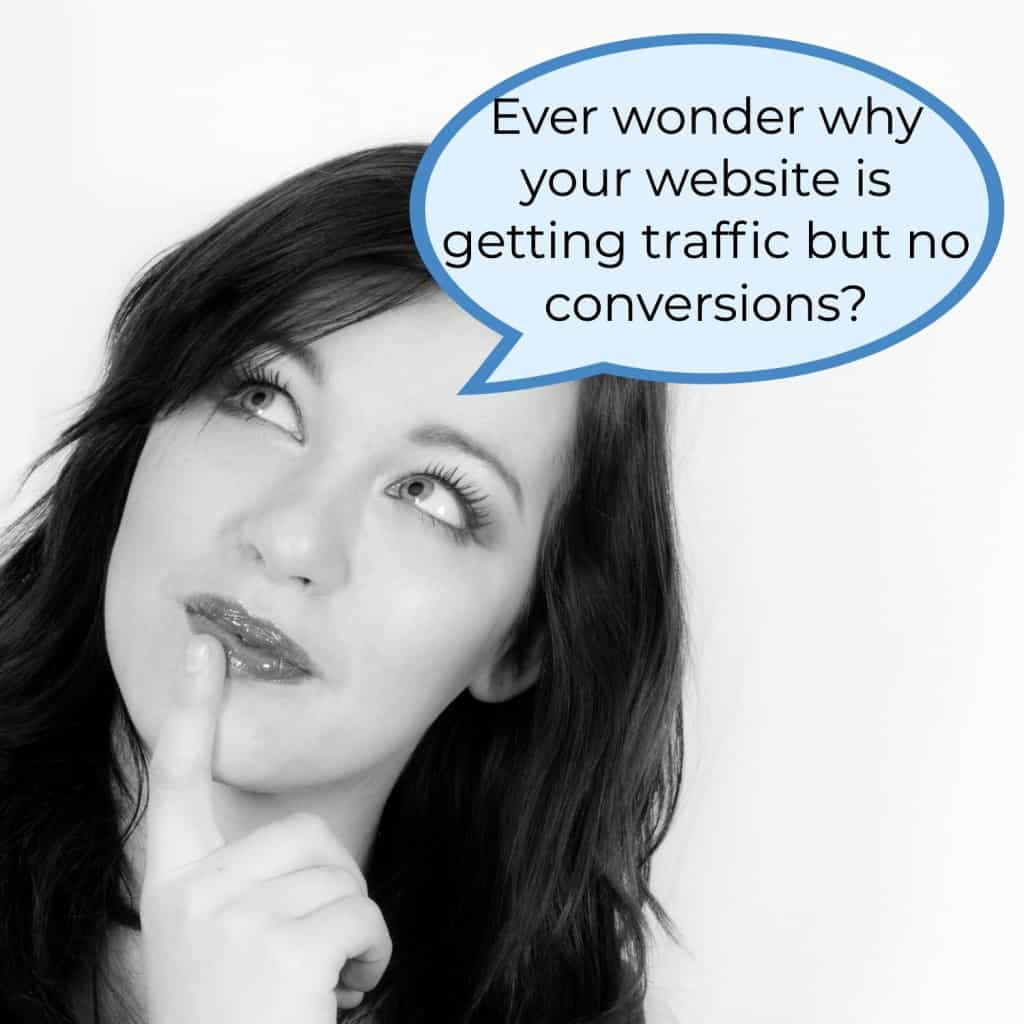 Ever wonder why your website is getting traffic but no conversions