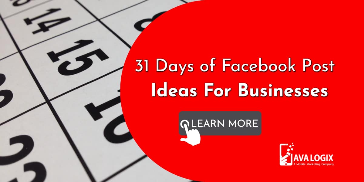 31 Days of Facebook Post Ideas For Businesses 1-31 Days of Facebook Post Ideas For Businesses