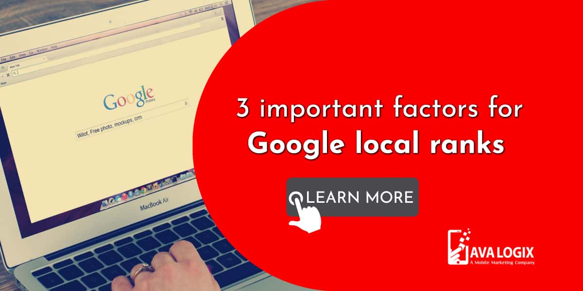 Here are the 3 most important factors for your local rank on Google 1-Here are the 3 most important factors for your local rank on Google