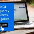 A List of Google My Business Categories A List of Google My Business Categories