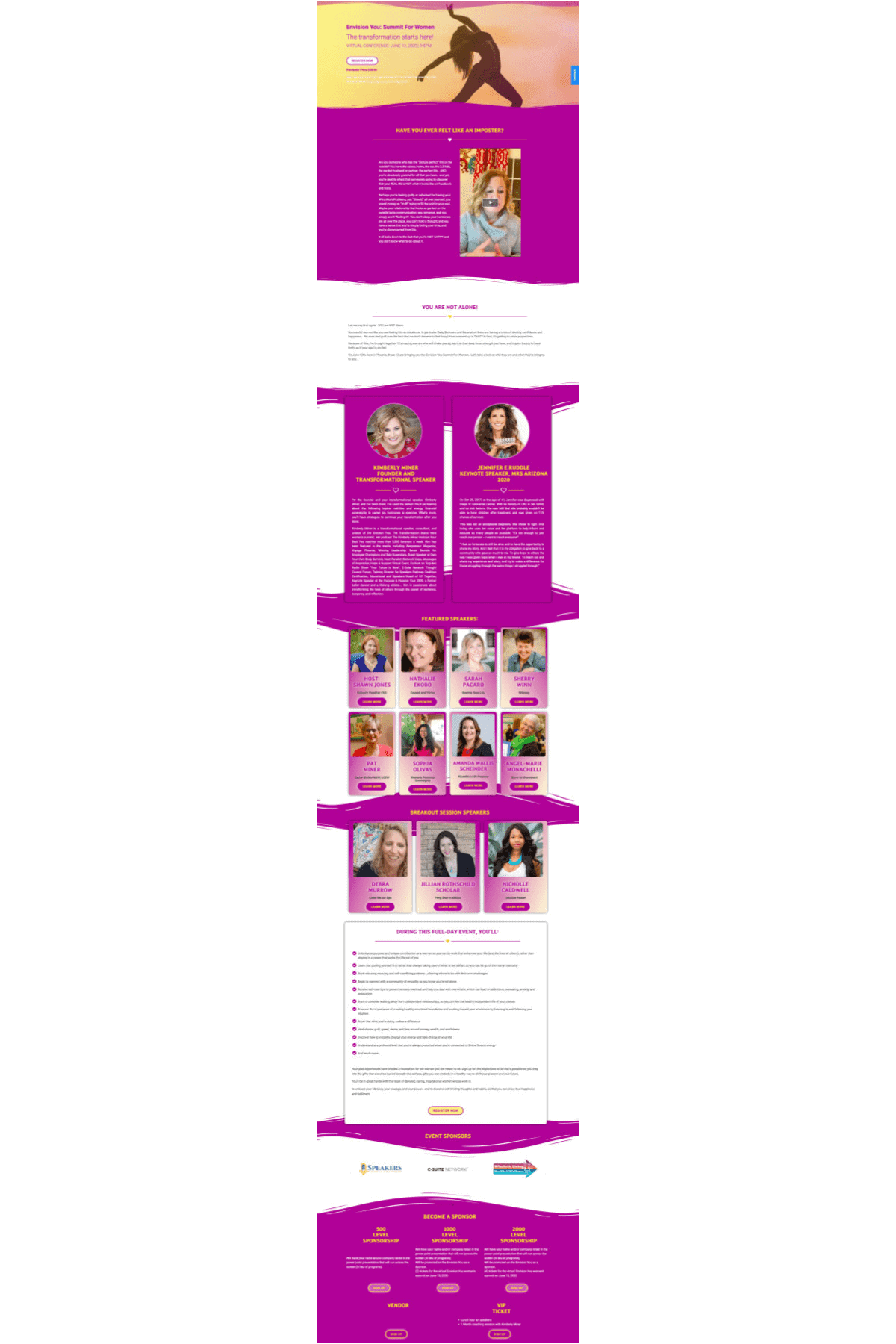 exceptional web design company In Toronto: explore portfolio A website design with a purple background.