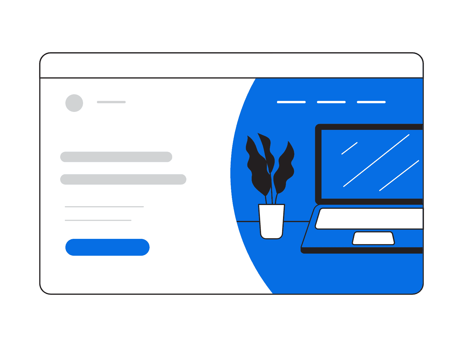 An illustration of a laptop with a plant on it, showcasing pricing.
