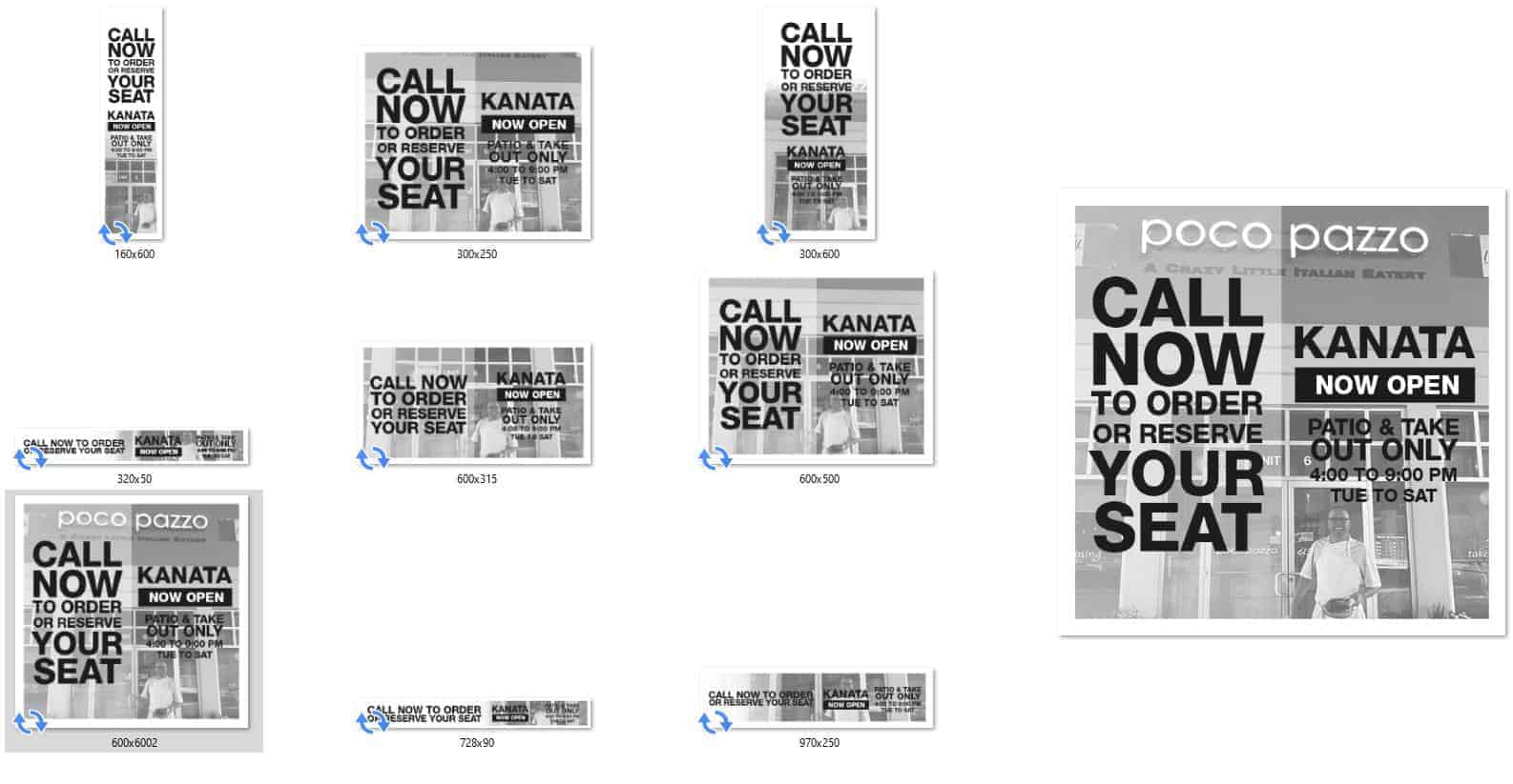 sample ad creatives Call now to order your seat sample banner ad.