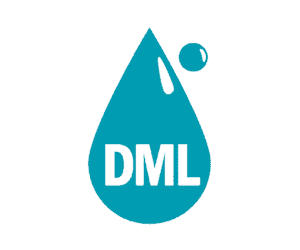 A blue drop with the words "Do My Laundry" (DML) on it.