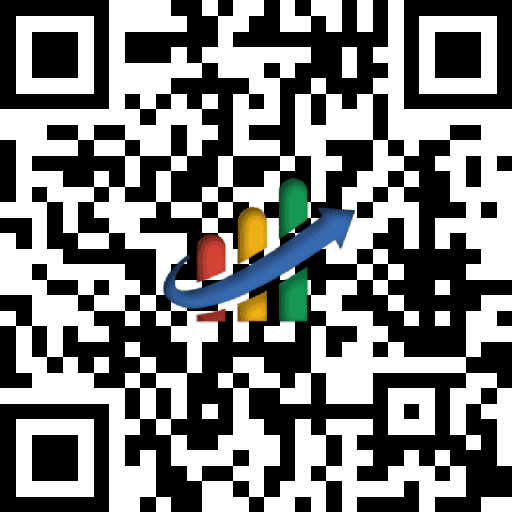 An innovative QR code designed with an arrow, perfect for your Instagram marketing strategy.