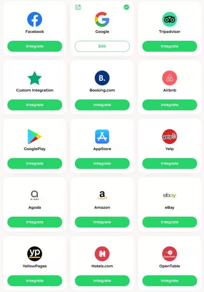 A screenshot of a mobile app showcasing various logos.