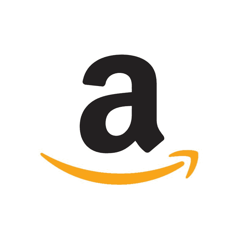 The amazon logo on a white background.