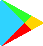 The google play logo on a white background.