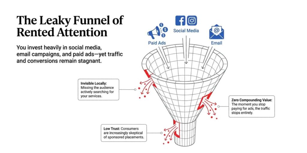 How to Use SEO in Your Digital Marketing Strategy leaky funnel
