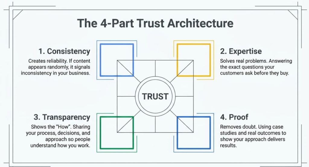 How to Use Content Marketing to Build Trust and Drive Business Growth trust architecture