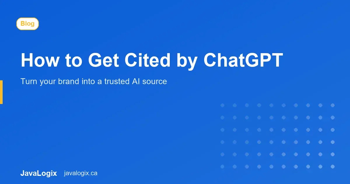 How to get cited by ChatGPT AI source graphic
