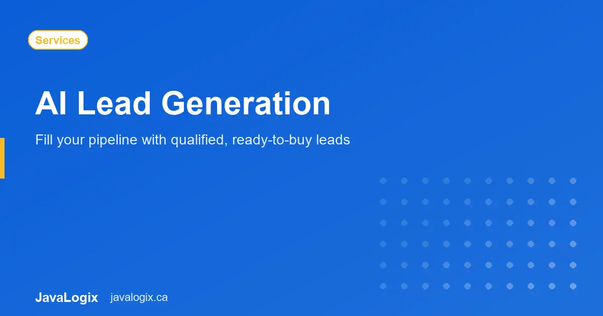 AI Lead Generation for Small Business AI lead generation for small business pipeline graphic