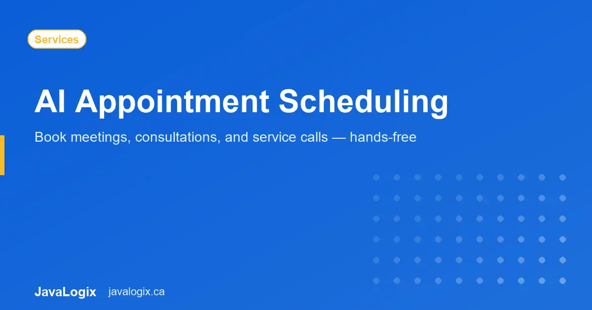 AI Appointment Scheduling AI appointment scheduling automated calendar graphic