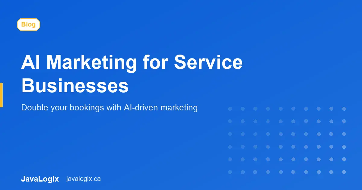 AI Marketing for Service Businesses: 2026 Guide AI marketing for service businesses growth graphic
